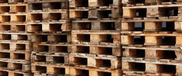 image of stacked wood pallets