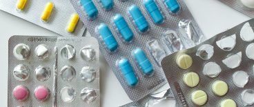 blister packs of pills and capsules