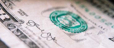 closeup of the Secretary of the Treasury's signature on a bill