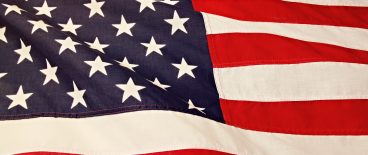 American Flag in Wind