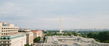 Washington Monument Treasury Department in foreground