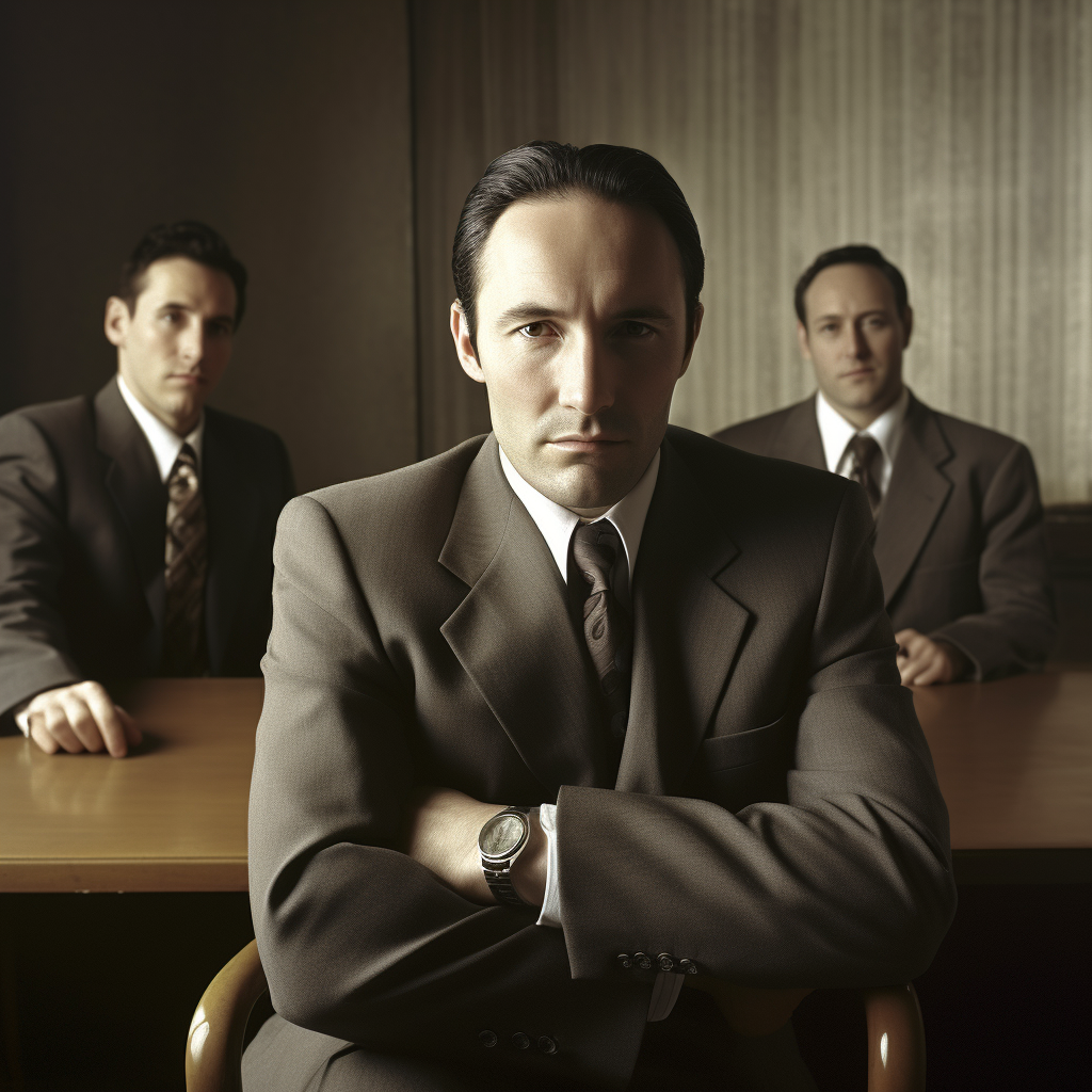 three men in suits looking at the camera