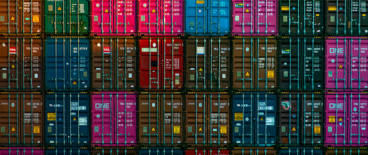 stacks of cargo containers