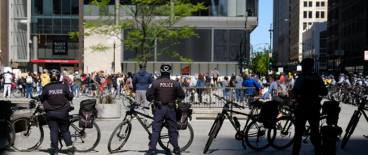 police patrol with bicycles
