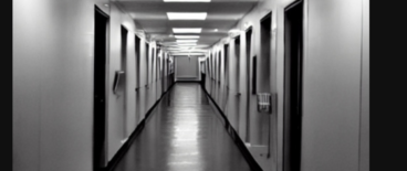 Dark hallway of a hospital