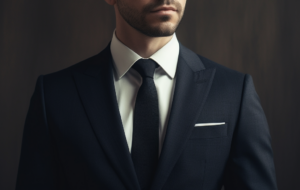 man wearing a suit looking off to the right
