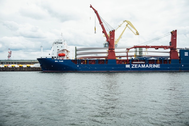 a cargo ship